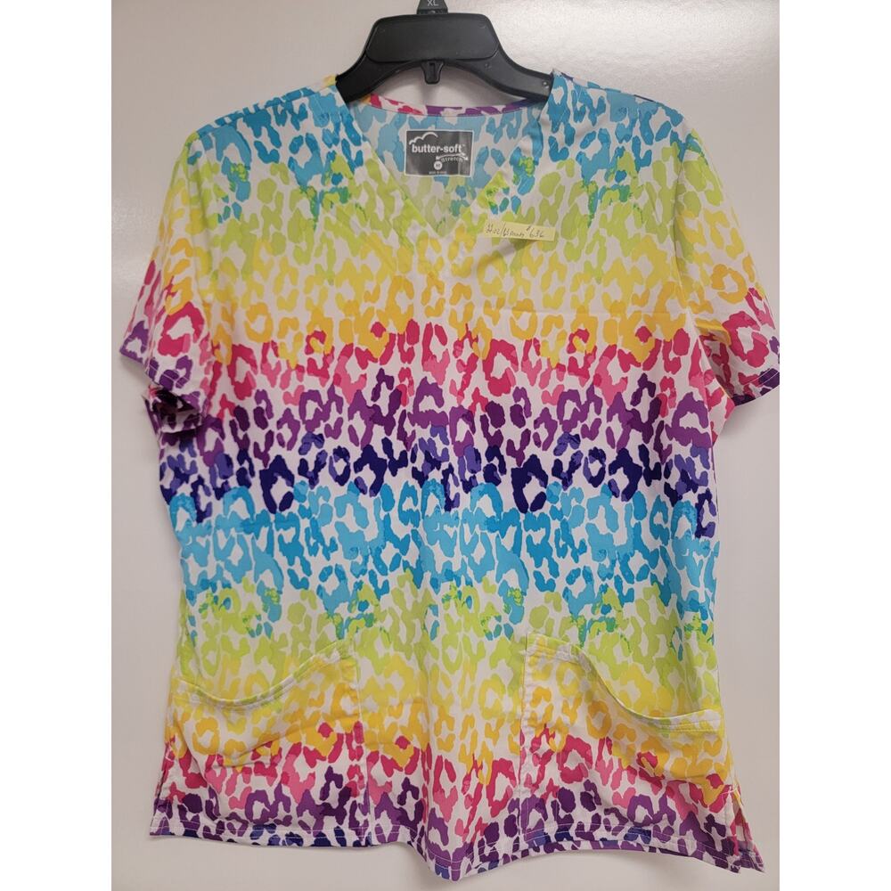 4 Four Butter Soft Scrub Tops Sz M Med Medium Cute Designs 0038